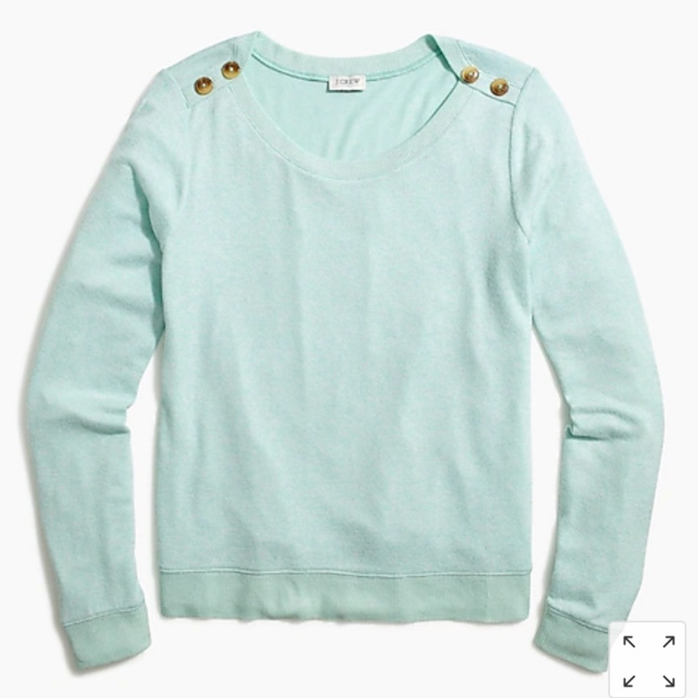 NWT J.Crew Factory soft button shoulder sweater